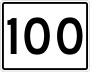 State Route 100 marker