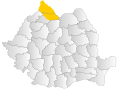 Región de Maramureș dentro de Rumania