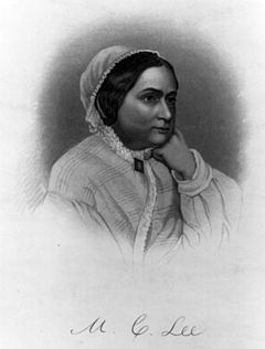 Mary Anna Custis Lee, gravyr 1854