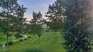 Le parc de la Sablonnière, au nord.