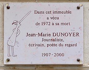 Plaque au no 15.