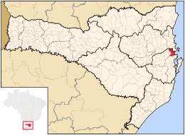 Tijucas – Mappa