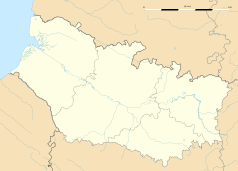 Mapa konturowa Sommy, po lewej nieco na dole znajduje się punkt z opisem „Saint-Germain-sur-Bresle”