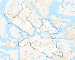 Södra Ängbys läge i Stockholms kommun