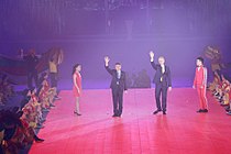 開幕式臺北市長柯文哲與國際大學運動總會主席奧雷格·麥斯汀