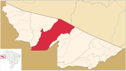 Localização de Feijó no Acre