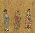 Ambasciatori di Kabadiyan (阿跋檀), Balkh (白題國) e Kumedh (胡密丹), in visita alla corte della dinastia Tang. I ritratti dell'offerta periodica (王会图), 650 circa