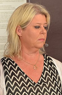 Camilla Waltersson Grönvall Almedalenissa vuonna 2016.