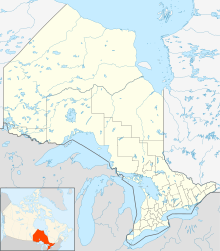 列治文山在安大略省的位置