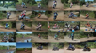 Les motos et les quads, lors de la première étape