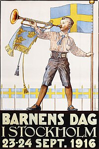 Barnens dag i Stockholm 1916.