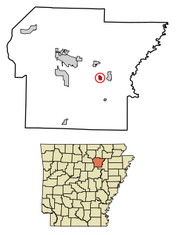 Location of Magness in Independence County, Arkansas