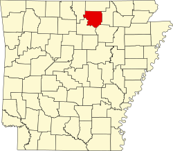 Koartn vo Izard County innahoib vo Arkansas