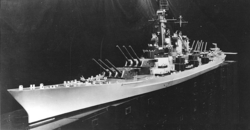 USS Montanan pienoismalli