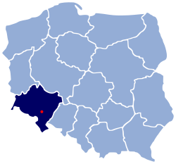 Розташування міста Свідниця