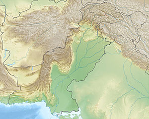 Nanga Parbat na zemljovidu Pakistana