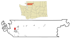 Location of Burlington in Washington