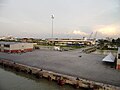 A terminal on Westport viewed from a ship