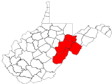 County distribution map.