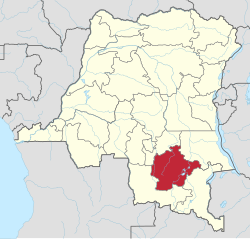 Location of Haut-Lomami