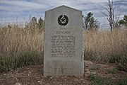 State historical marker erected in 1936 to mark the site of Estacado
