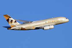 Airbus A380-800 der Etihad Airways