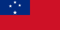 Západosamojská vlajka (1948–1949) Poměr stran: 1:2