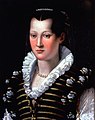 Isabella de' Medici, gant Alessandro Allori, Uffizi, Firenze.