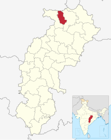 Koriya in Chhattisgarh (India).svg