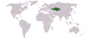 Lokaasje fan Kazachstan