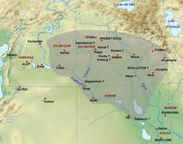 Assyrië onder Šamši-adad I, ca. 1780 v.Chr.