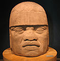 Olmec colossal head