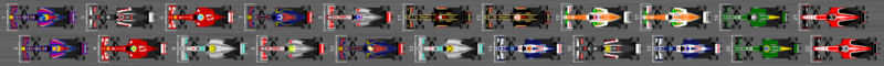 Schéma de la grille de départ du Grand Prix d'Italie 2013