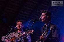 The Cactus Blossoms performing in Maquoketa, IA in 2018