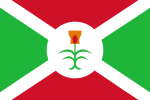 Karyendalı Burundi krallığı bayrağı (1962–1966).