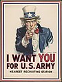 «I want you for U.S. Army» Դու պետք ես ինձ ամերիկյան բանակում պաստառը