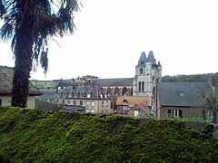 Vue plongeante du boulevard du chapitre : on devine l'emplacement de la tour.