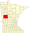 State map highlighting Otter Tail County
