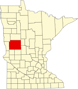 Karte von Otter Tail County innerhalb von Minnesota