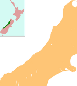 Location of Lake Mahinapua