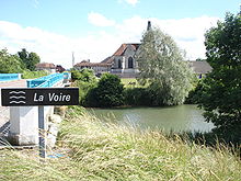 Rances (Aube, Fr), vue du pont sur la Voire.JPG