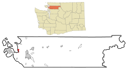 Location of Bay View, Washington