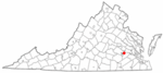 State map highlighting Hopewell