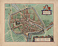 1649 map of Zierikzee (Zirizea) in Willem and Joan Blaeu's "Toonneel der Steden"