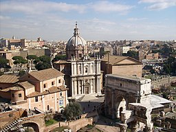 Exteriören vid Forum Romanum.