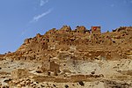 Abandoned fortress in a desert