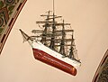 Kapernaumskirken. Model of ship, "Ellen af Aalborg"
