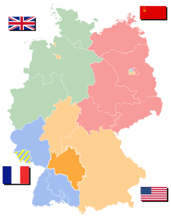 Vị trí của Württemberg-Baden