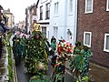 Image 29Jack In the Green, a traditional English folk custom being celebrated in Hastings Old Town, known for its many historic buildings. (from Culture of the United Kingdom)