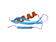 2fjz: Structure of the Alzheimer's Amyloid Precursor Protein (APP) copper binding domain (residues 133 to 189) in 'small unit cell' form, metal-free